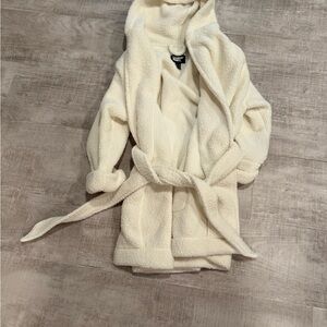 Lands' End Cream Hooded Women Sweater